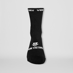 Footballsocks in schwarz mit verstärktem Spann und Ferse für maximalen Komfort im Training.
